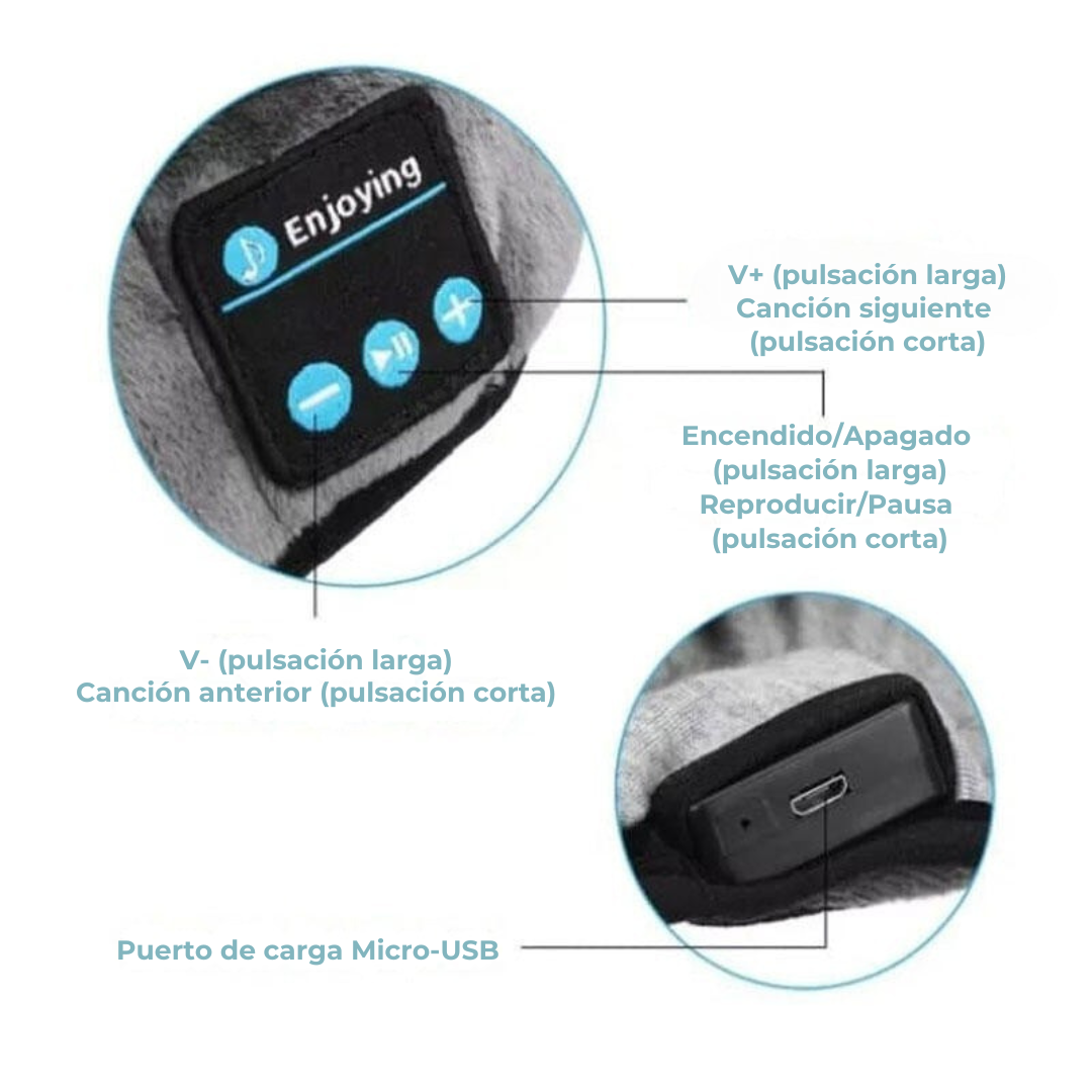 Antifaz Bluetooth